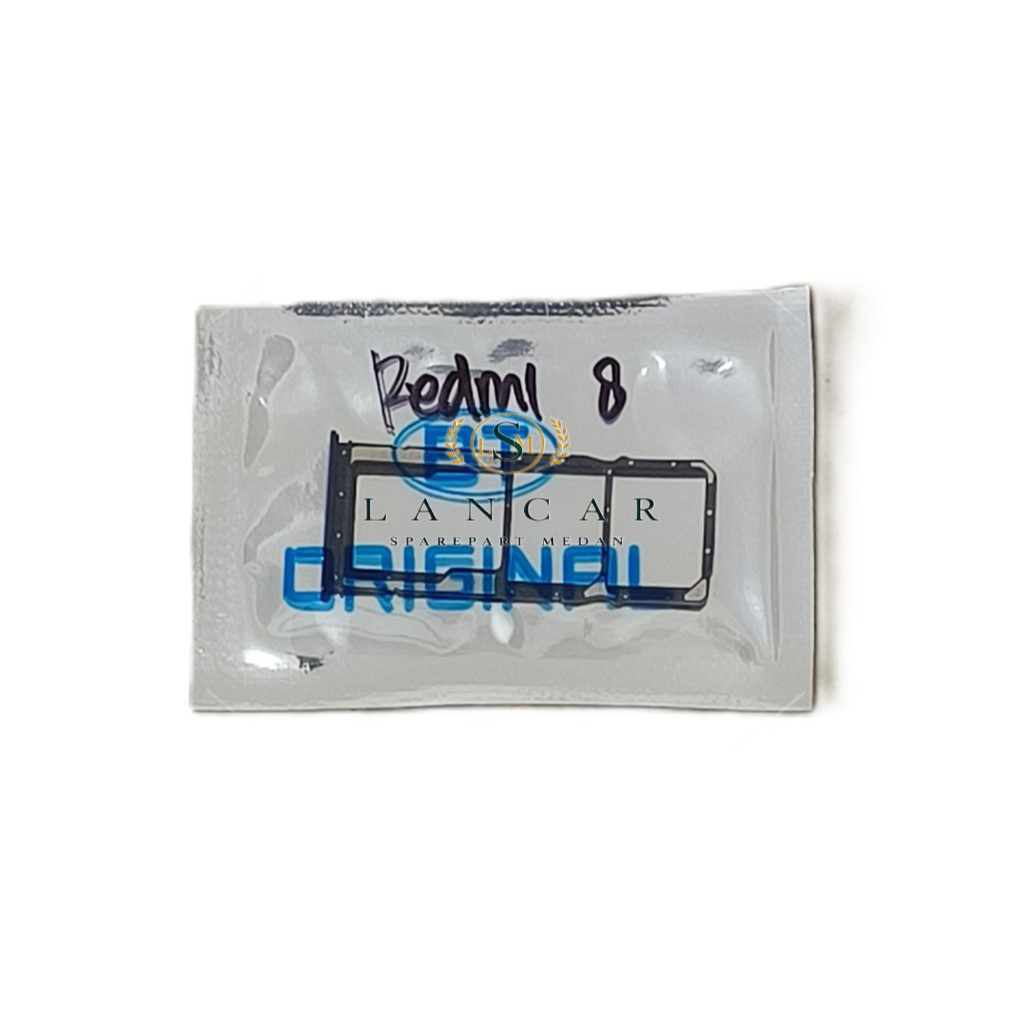 SIM TRAY SIM LOCK SLOT SIM TEMPAT KARTU SIM CARD XIAOMI REDMI 8 BLUE