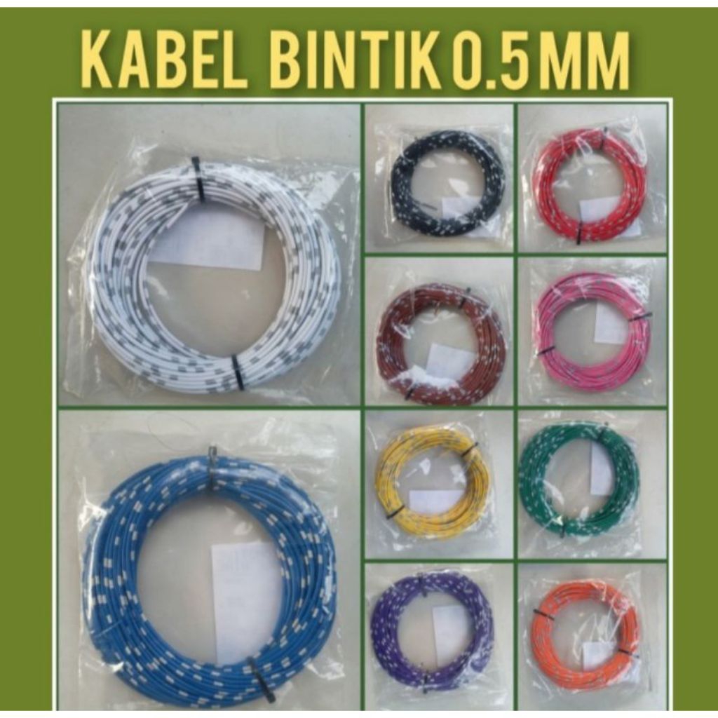 Kabel Bintik 0.5 AVSS Motor mobil kabel lampu Kabel Kelistrikan Harga Permeter