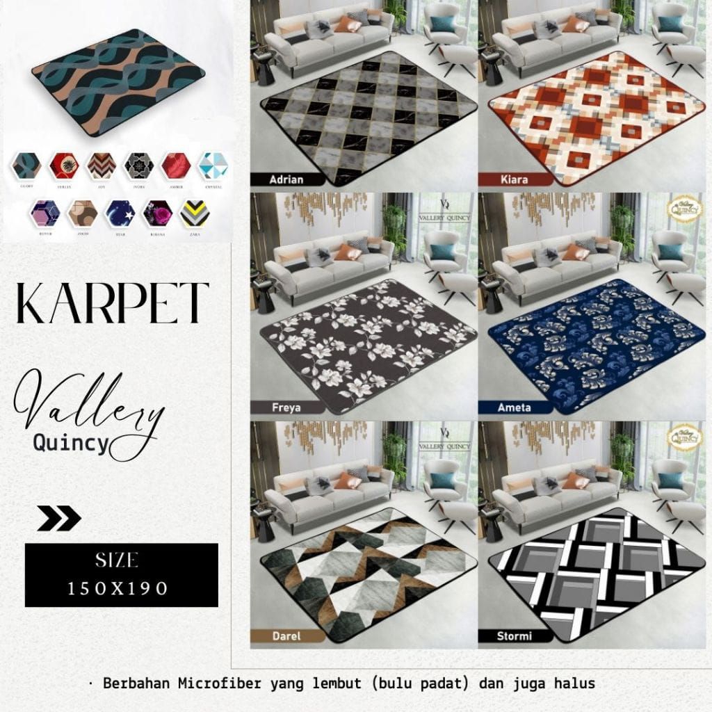 Karpet Vallery Quincy UK 150×190 | Karpet Lembut Malaysia