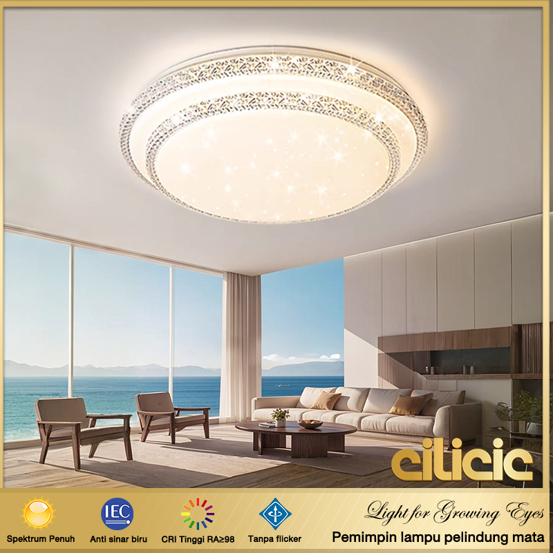 [CILICIC OFFICIAL] Lampu Plafon Ceilling Lampu lampu led Kamar luxury ekstravagan Permukaan Dipasang