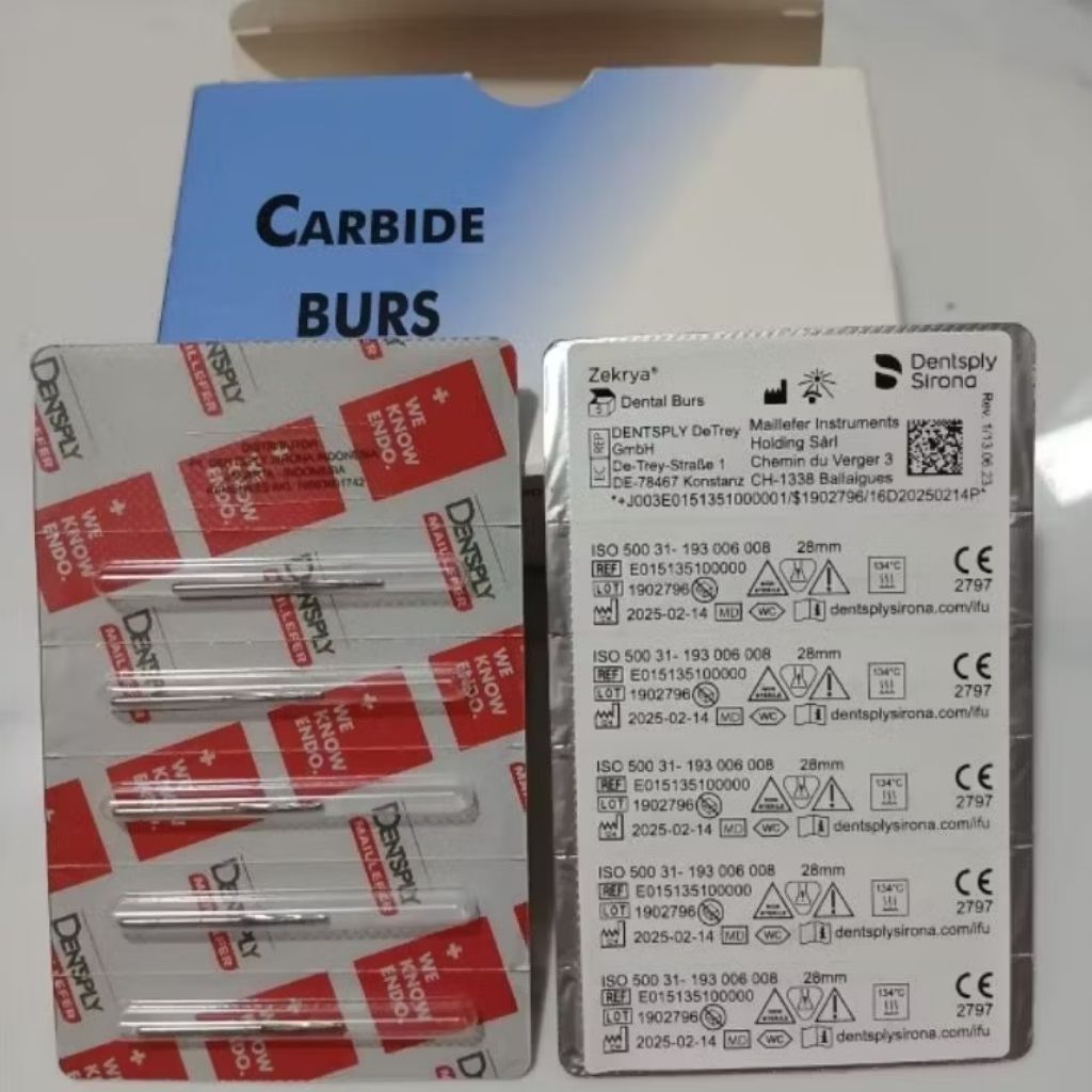 carbide bur tulang zerkya dentsply 23 & 28 mm