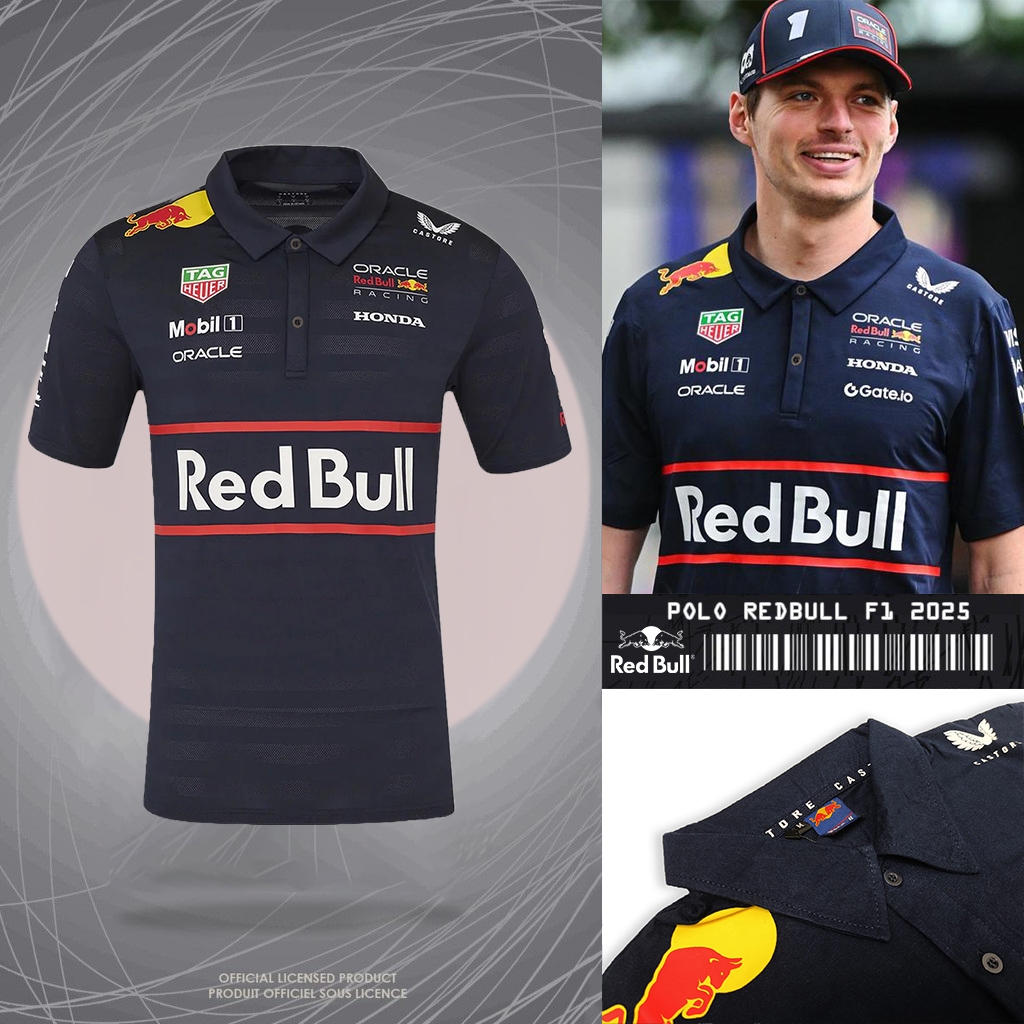KAOS POLOSHIRT REDBULL 2025 | KAOS POLO PRIA KEREN TERBARU | BAJU BALAP TIM F1 RACING