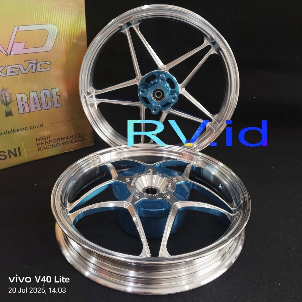 VELG DELKEVIC X1 TWO TONE VARIO 125/150 BEAT SCOOPY GENIO 185&215 RING 14 DND X1 2TONE