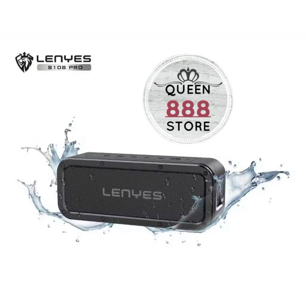 SPEAKER LENYES S108 & S108 PRO LENYES SPEAKER BLUETOOTH TWS V5.0 SHOCKPROOF AND WATERPROOF IPX7 40WA
