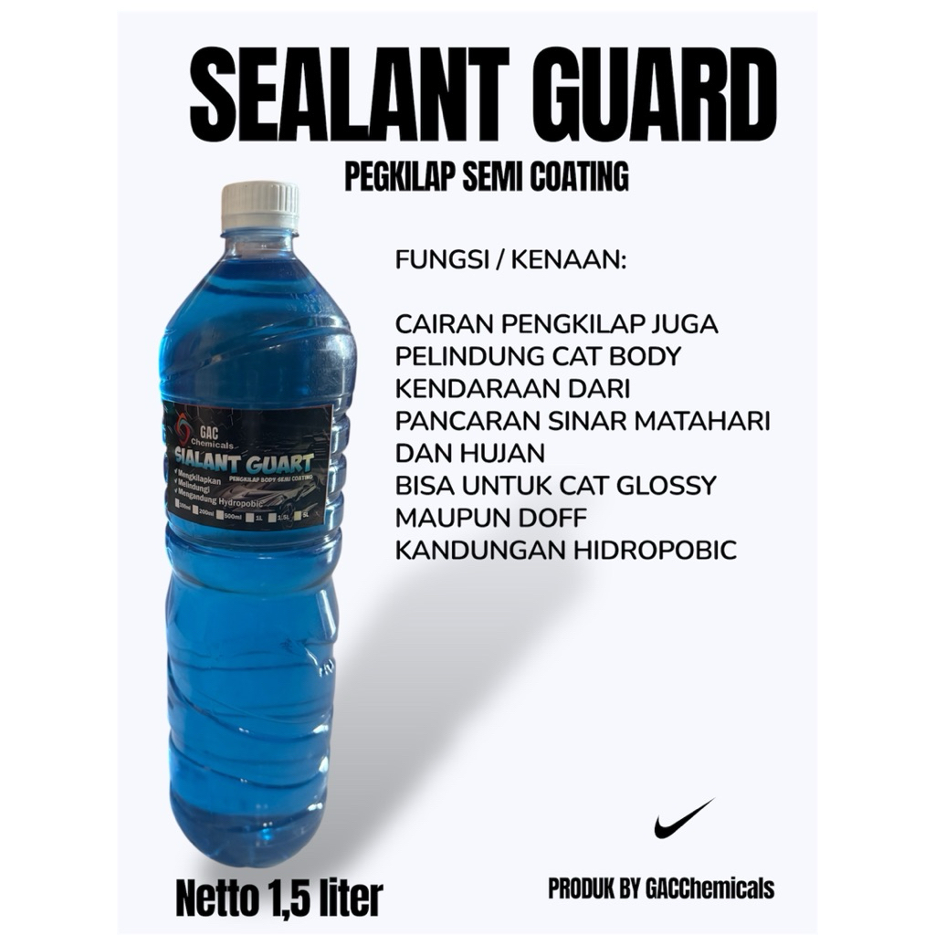 SEALANT GUARD KIT Pengkilap body motor mobil glossy dan DOFF semi COATING efek daun talas penghitam 