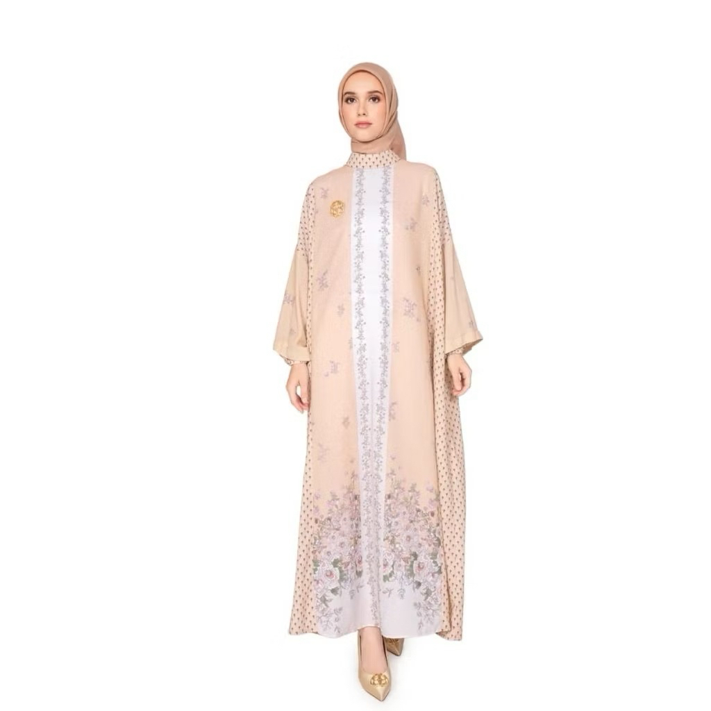 Benang Jarum Tie Dye Emily in Paris Chain Shirt Dress