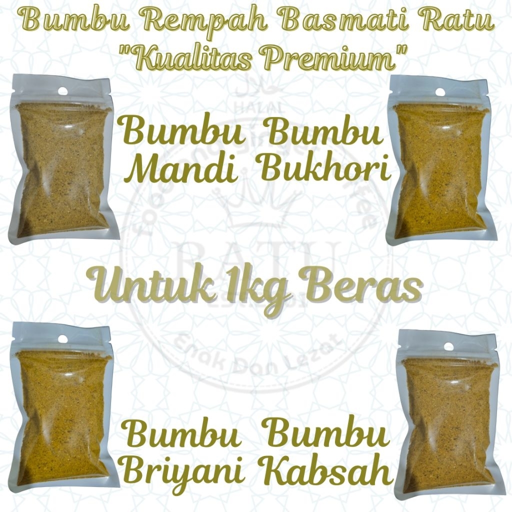 

Bumbu Rempah Beras Basmati (untuk 1kg) Ala Timur Tengah Kualitas Premium