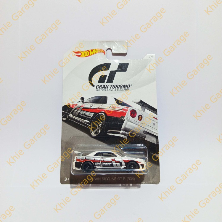 HotWheels Hot Wheels Nissan Skyline GT-R R34 Putih GTR BNR34 RB26 Gran Turismo White 2018