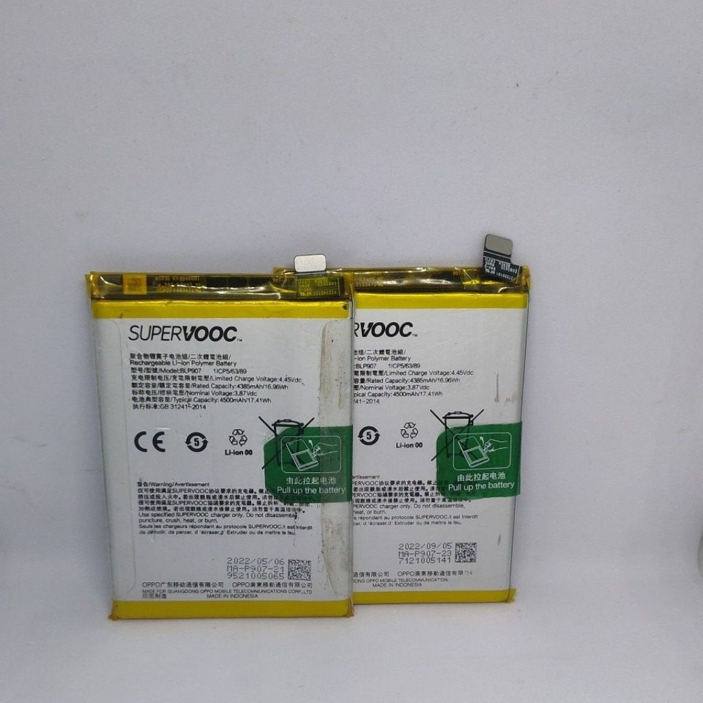 Batrai Batre Oppo A96 / Reno 7Z BLP-907 Original Copotan