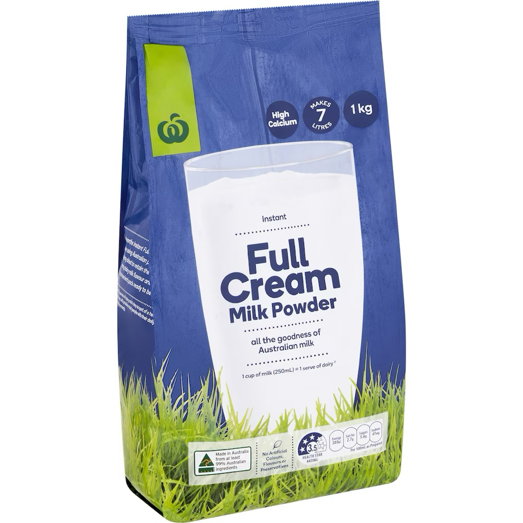 

Woolworths Full Cream Long Life Milk Powder UHT 1kg