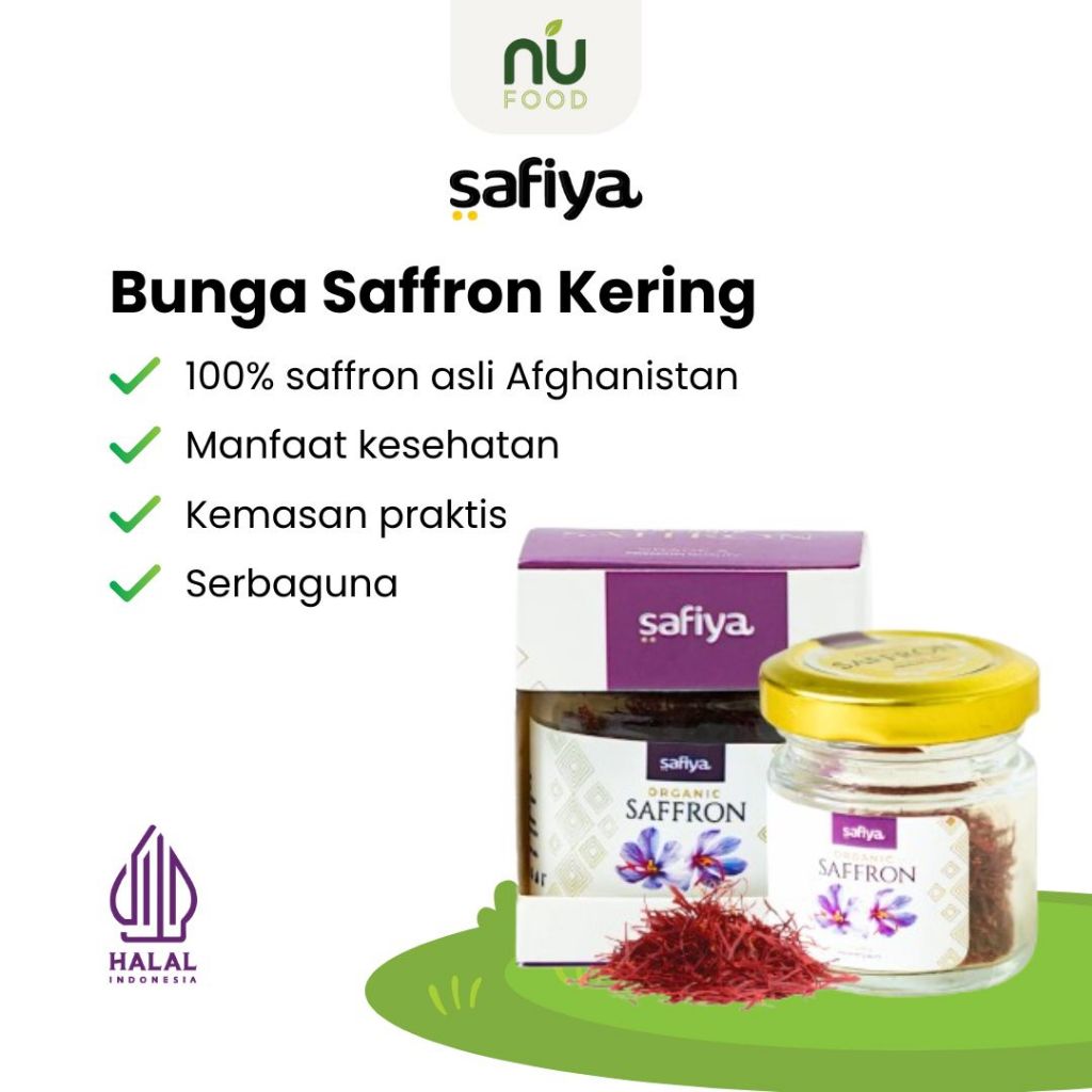 Safiya Bunga Saffron Kering Super Negin Safron Grade A