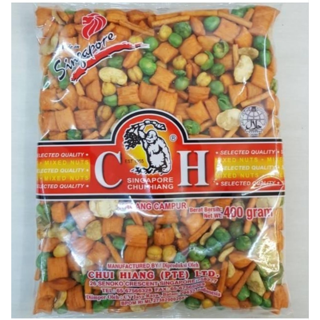 

CHUI HIANG Chilli Singapore Prawn Crackers/Cracker rasa cabe udang-Kacang Campur