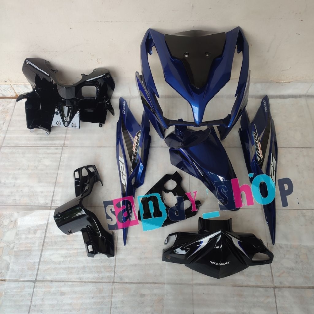 Full Body Halus Honda Vario Techno 125 Fi Old Kzr Biru