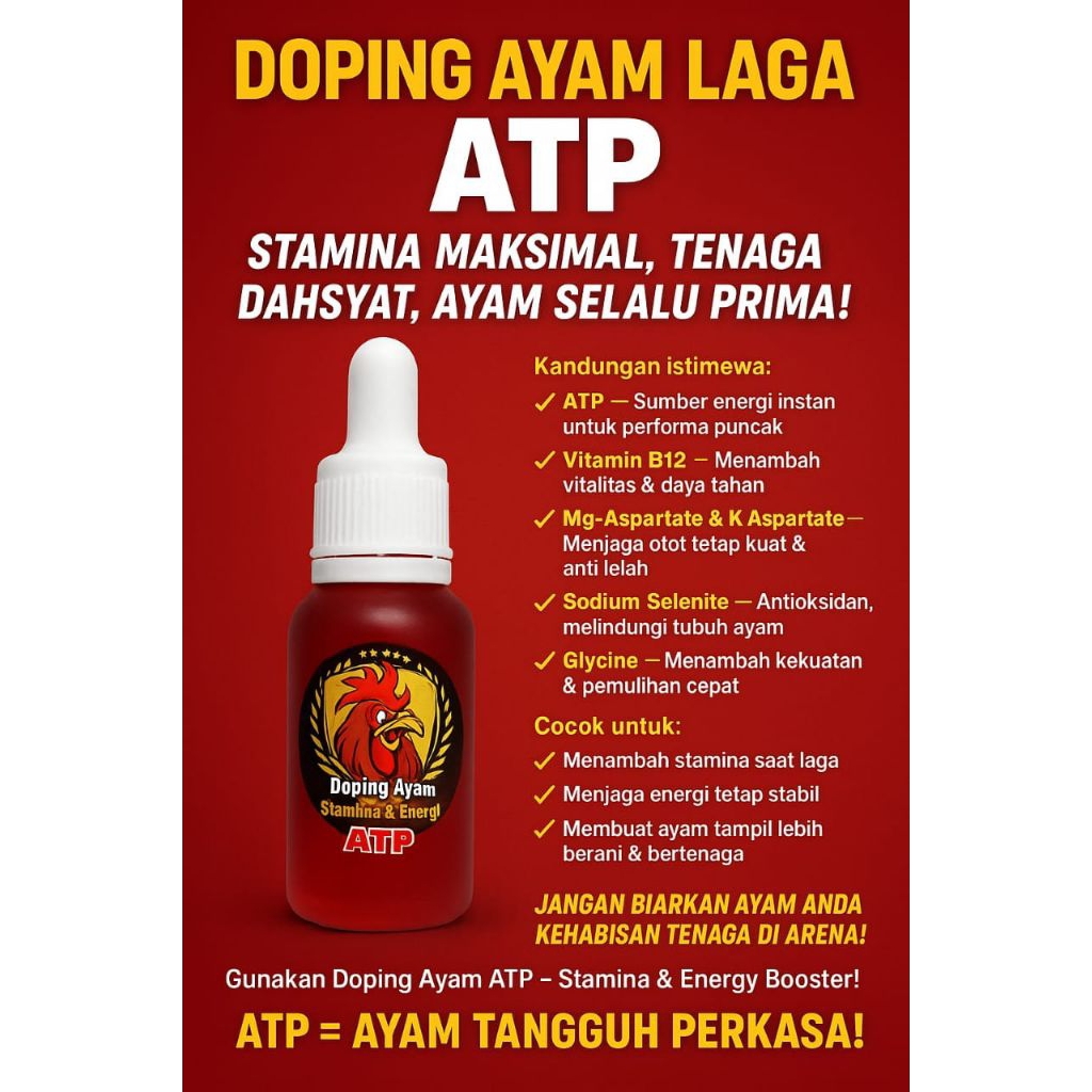 ATP VITAMIN UNGGAS (DOPPING AYAM LAGA)