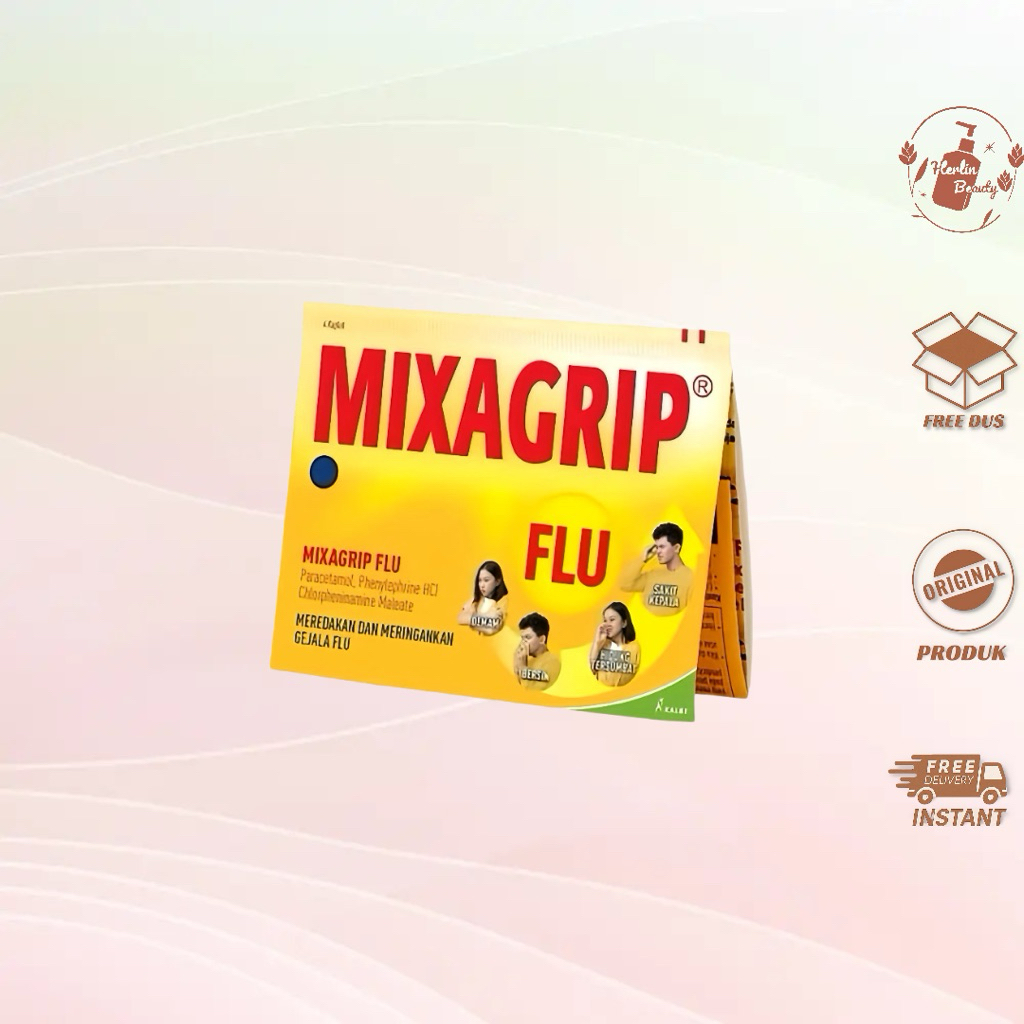Mixagrib Flu & Batuk , Meredakan Flu Batuk & Demam , BPOM