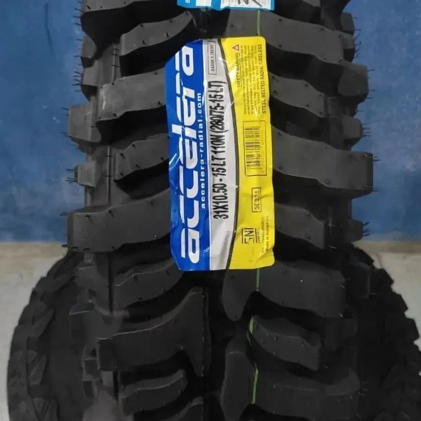 Ban Mobil badak Offroad Murah Ring 15 31x10,5 R15 Accelera Badak EXTREME Ban Motif untuk Lumpur