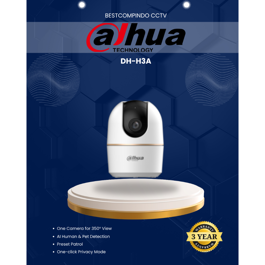 CAMERA DAHUA DH-H3A 3 MP | KAMERA CCTV DAHUA | KAMERA WIFI DAHUA | DAHUA CCTV