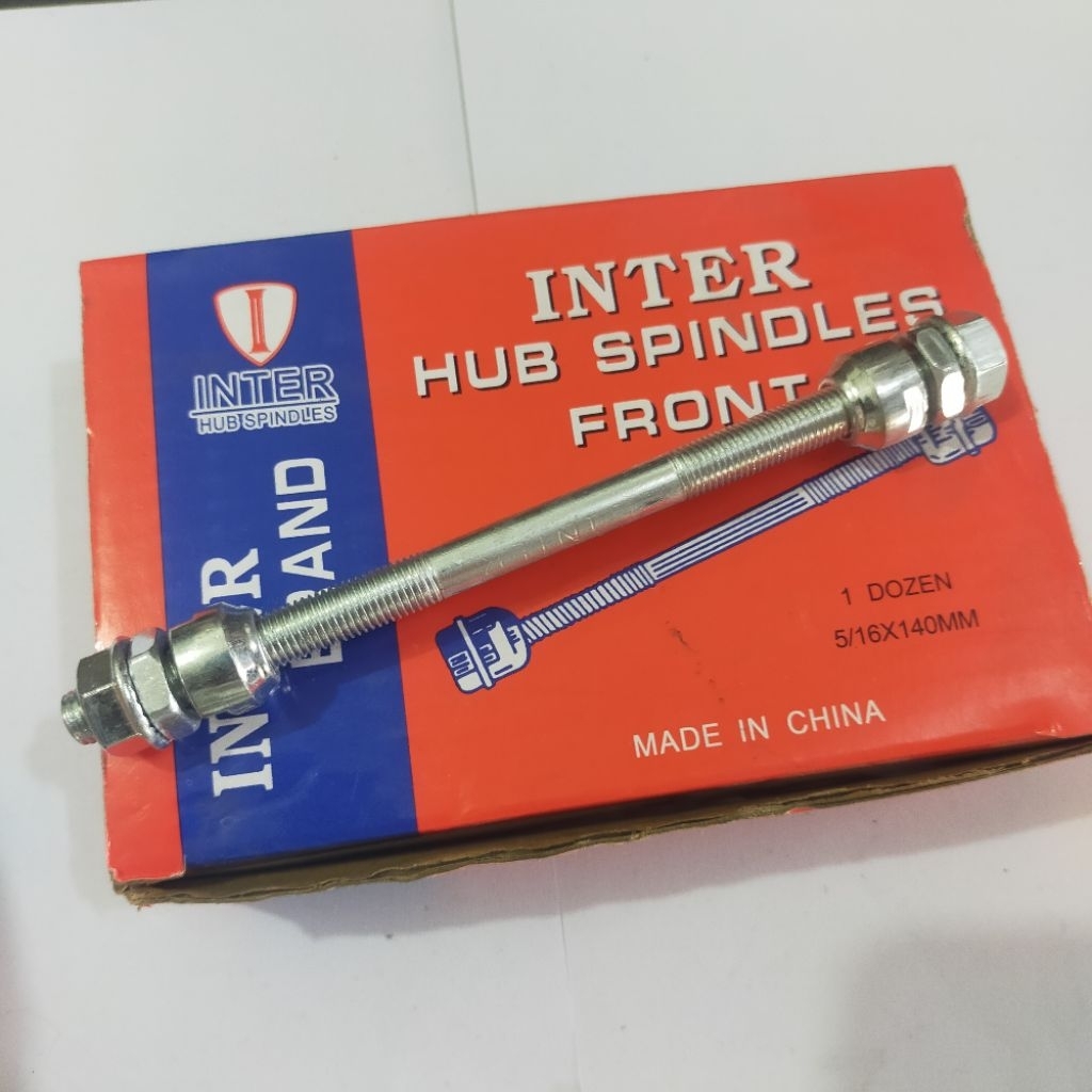 as roda depan  5/16x140mm hub spindles front inter sepeda anak anak ukuran 12 16 18 inch barang baru
