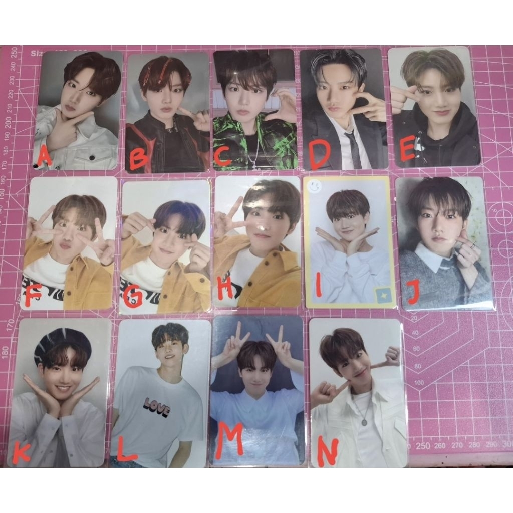 Photocard PC Junkyu Treasure Official Baret Kelinci Tuspi QQ Kingkong