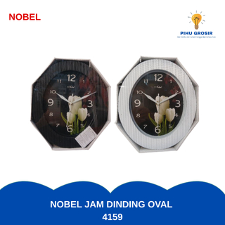 Nobel jam dinding oval 4159