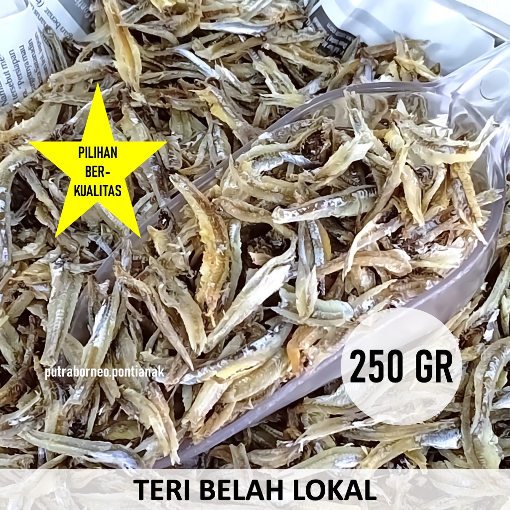 [Ekonomis] Ikan Teri Belah Tanpa Kepala  250 gr / Teri Kupas Kering