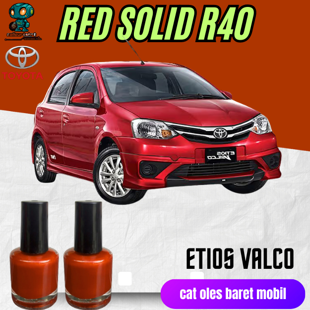 CAT OLES PENGHILANG BARET MOBIL AYLA, AGYA,CALYA,SIGRA MERAH SOLID R40- TERMURAH BISA COD