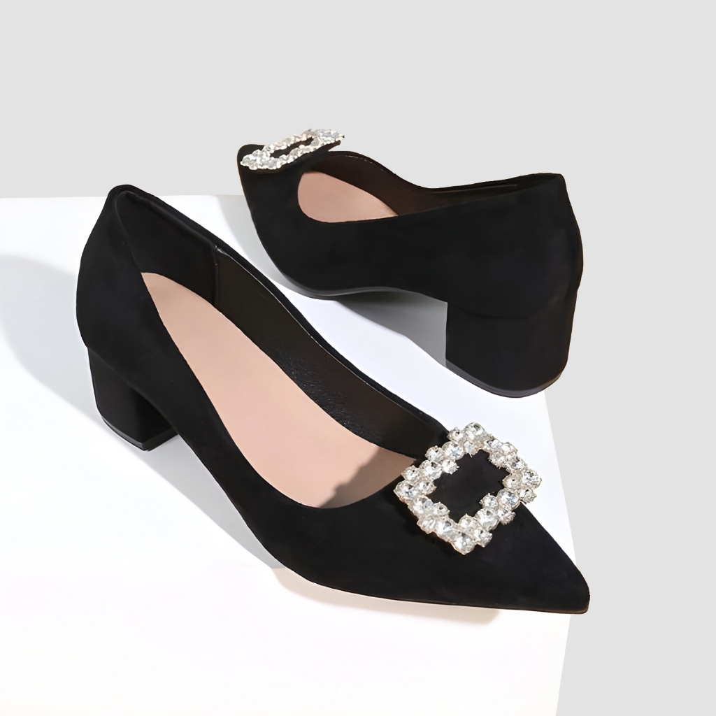 Sepatu pantofel wanita BERLY hak 5cm terbaru - Pantofel wanita kerja hak tahu 5cm