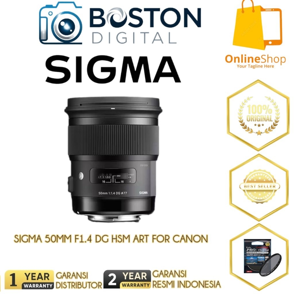 LENSA SIGMA 50MM F1.4 DG HSM ART FOR CANON / SIGMA 50MM F1.4 DG HSM ART CANON