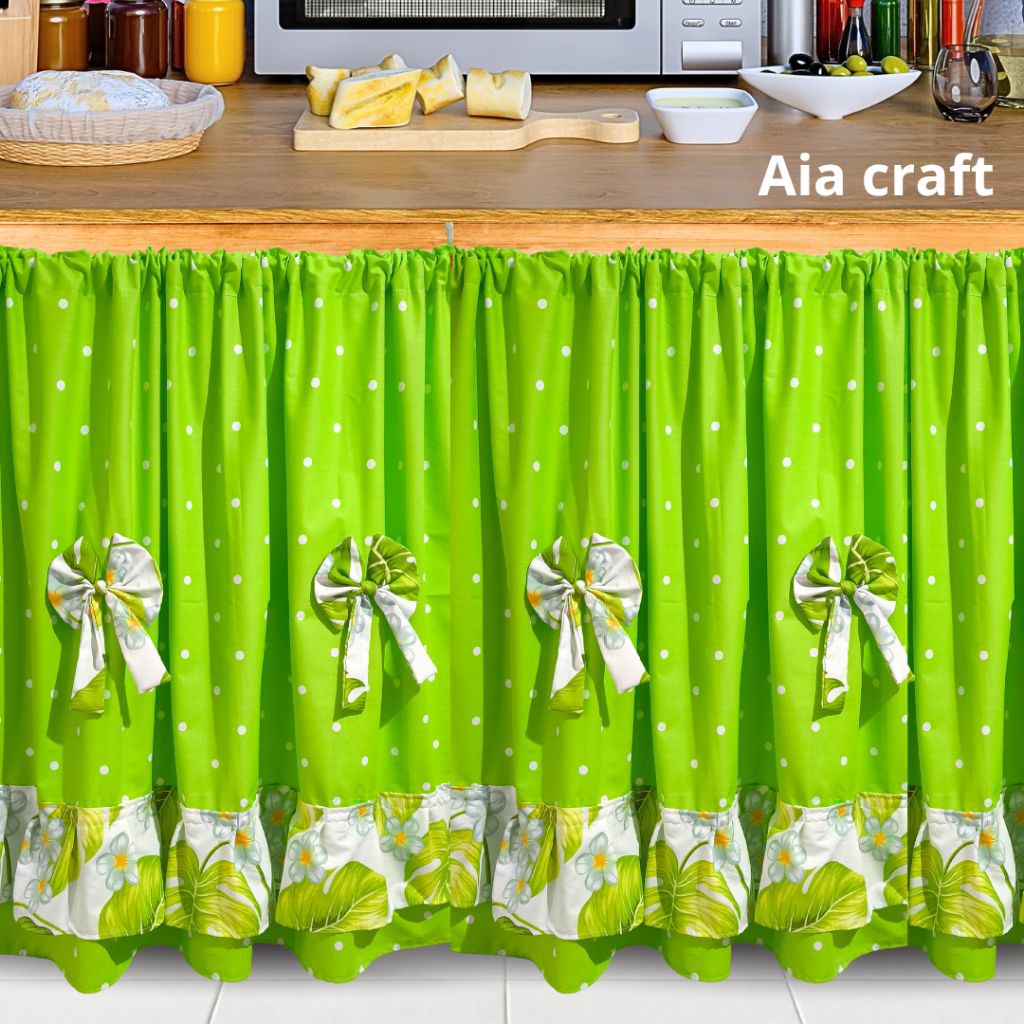 Gorden Kolong Dapur Polkadot Pita