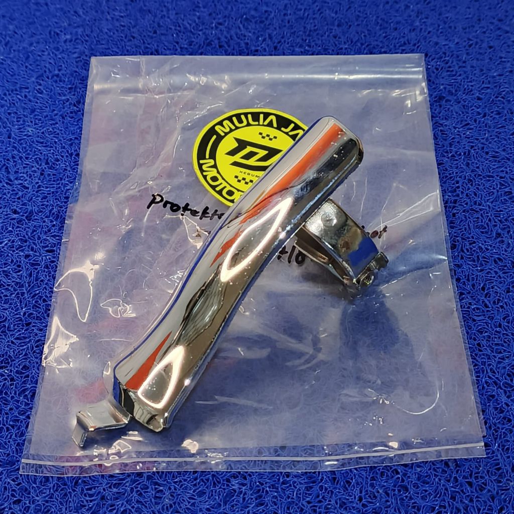 PROTEKTOR COVER PELINDUNG LEHER KNALPOT ATAU PROTEKTOR MUFFLER 1 YAMAHA SCORPIO Z ORIGINAL YGP 5BP-E