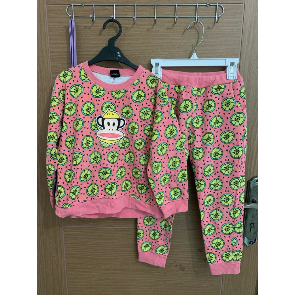 8-12 (Y) Setelan Paul Frank Pink Lemon Anak Perempuan