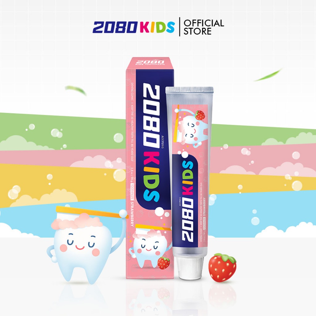 Aekyung 2080 Kids Strawberry Toothpaste