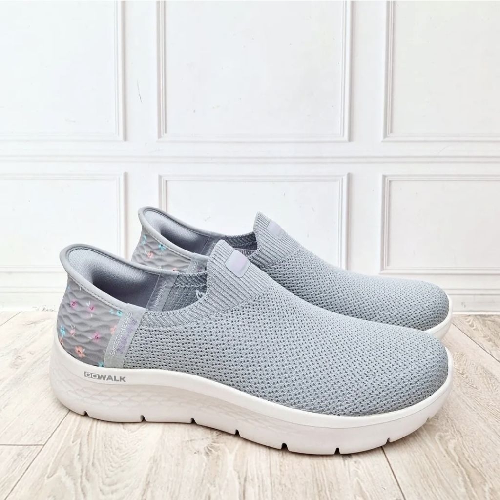 Sepatu Wanita Slip On SKECHERS Go Walk Flex Slip Ins 124822/GYLV 100% Original Resmi (Size 38,5)