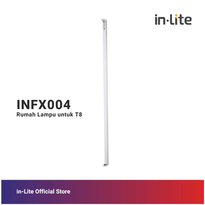 InLite Rumah Lampu KAP TL LED T8 INFX004 120 cm In Lite