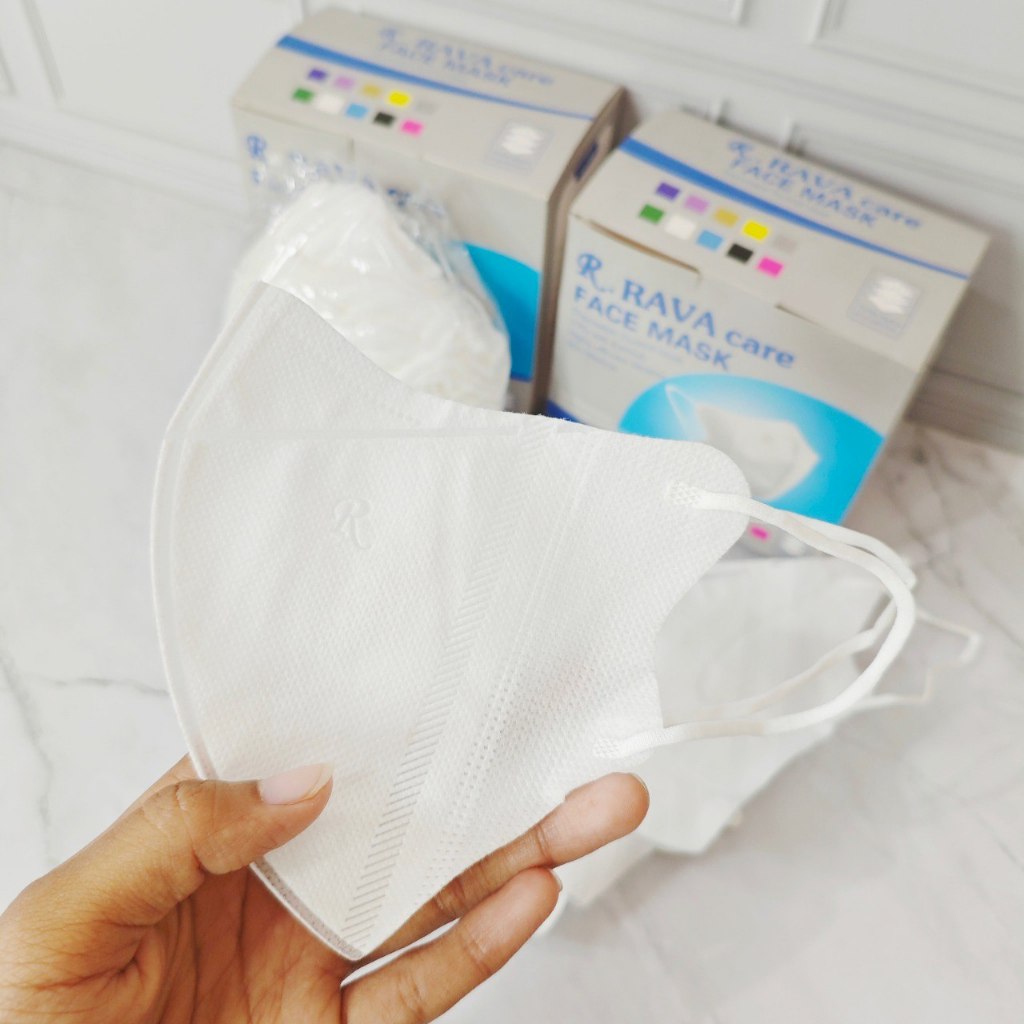 DUCKBILL EMBOS RAVA MIRIP UTAMA HITAM PUTIH TEBAL / MASKER KOREA 3PLY MURAH