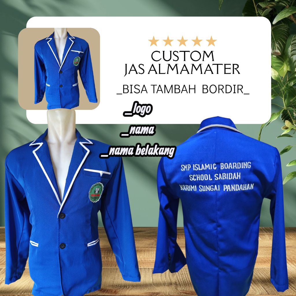Jas almamater list/Polos/Jas pesantren/Sekolah/Kampus/Universitas/OSIS/Jas SMP/Jas SD
