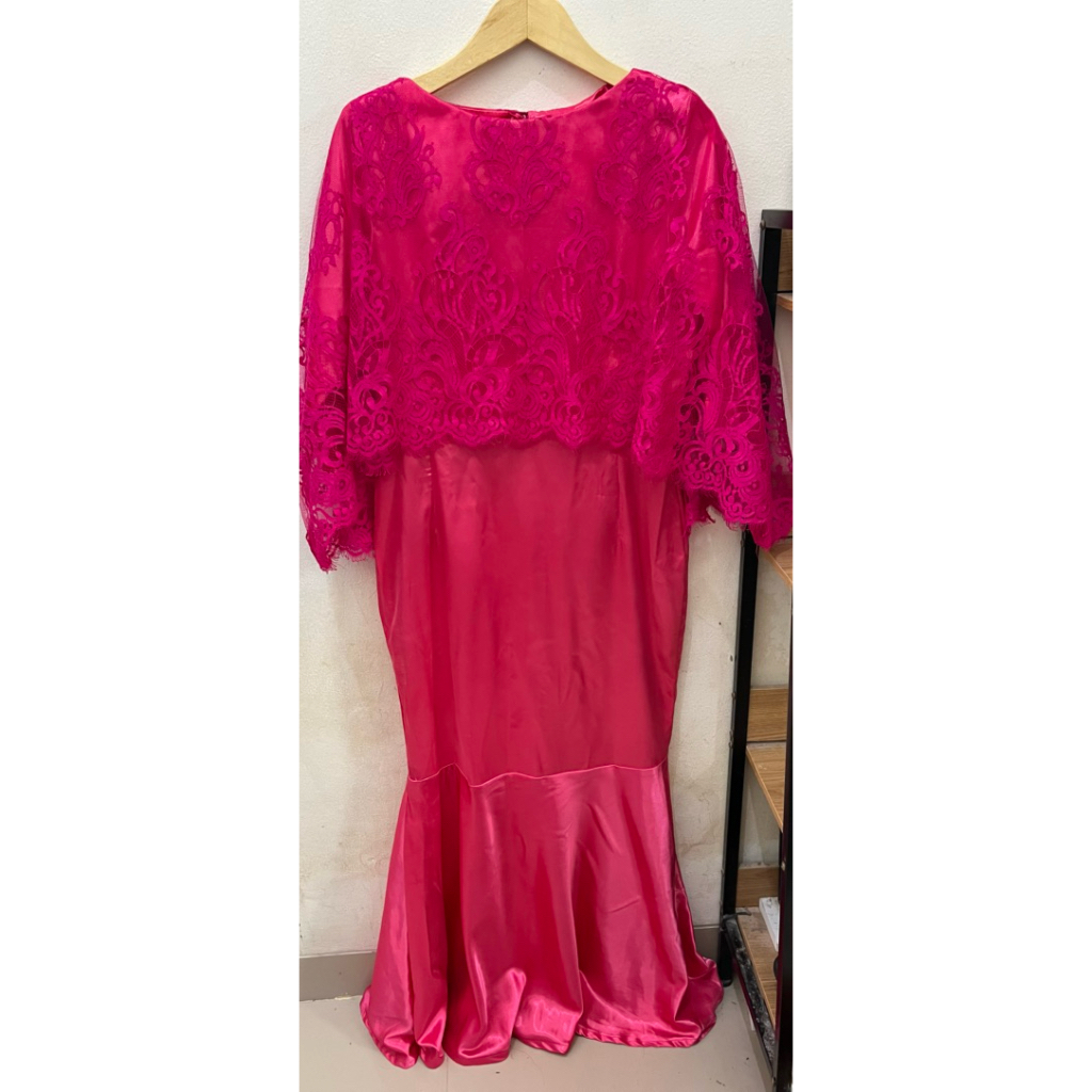 Preloved Dress Duyung pink