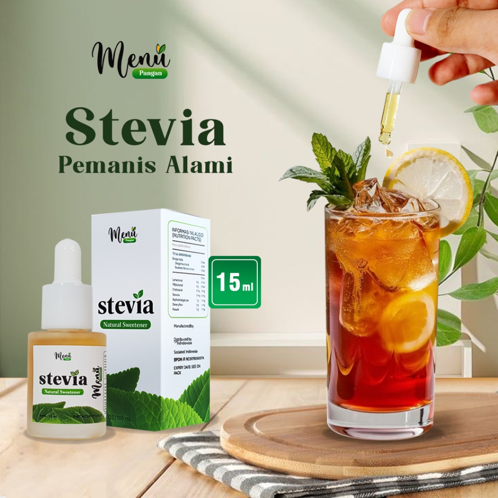 

Stevia Natural Sweetener 15mL 0 Kalori | Pengganti Gula Aman untuk Diabetes Diet | Stevia Tetes Asli by MenuPangan