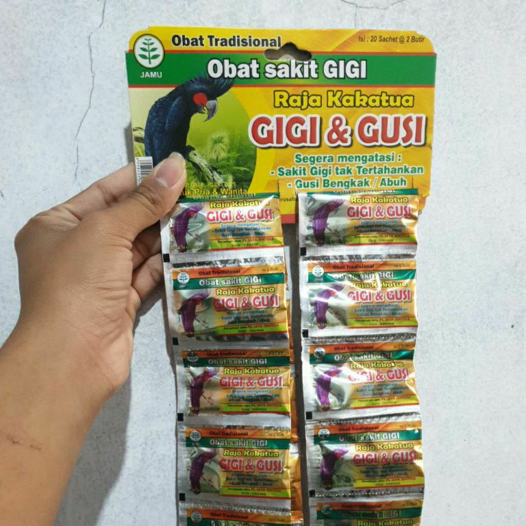 obat sakit gigi raja kakatua