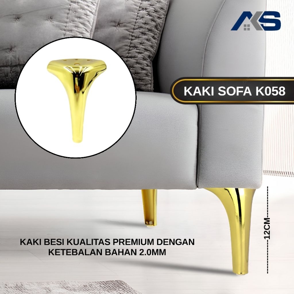 K058 / KAKI SOFA IKEA GOLD SUPER PREMIUM  / BISA DIAPLIKASIKAN KE KAKI NAKAS / BUFFET / KAKI SOFA