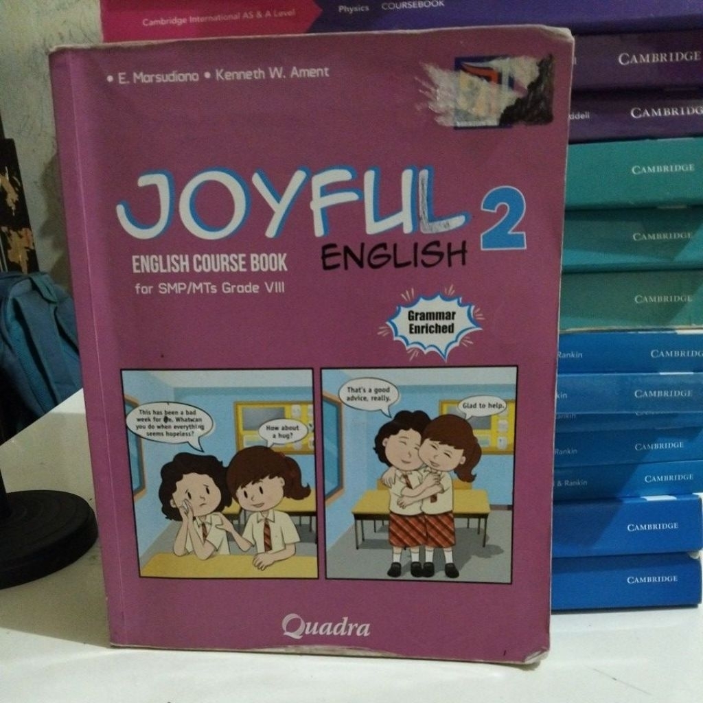 buku Bahasa Inggris (Joyful English) SMP kelas 2-8 penerbit Quadra