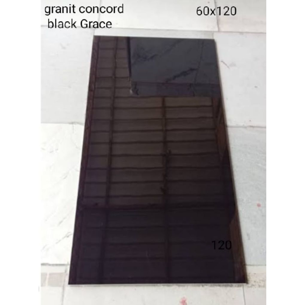 Granit Licin Concord Grace Black Ukuran 60x120