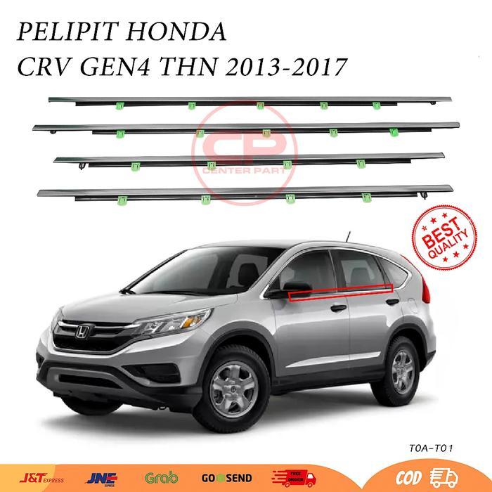 TERLARIS - pelipit karet kaca luar honda crv gen4 gen 4 2013-2017 1 set