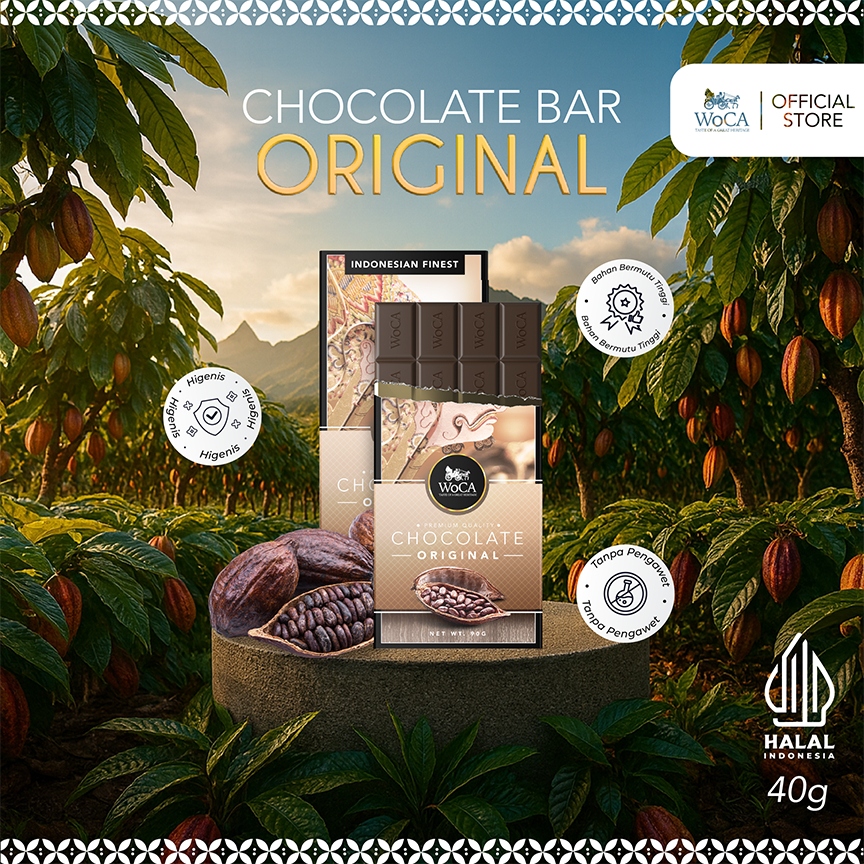 

WoCA Cokelat Original Premium Chocolate Bar 40 gr