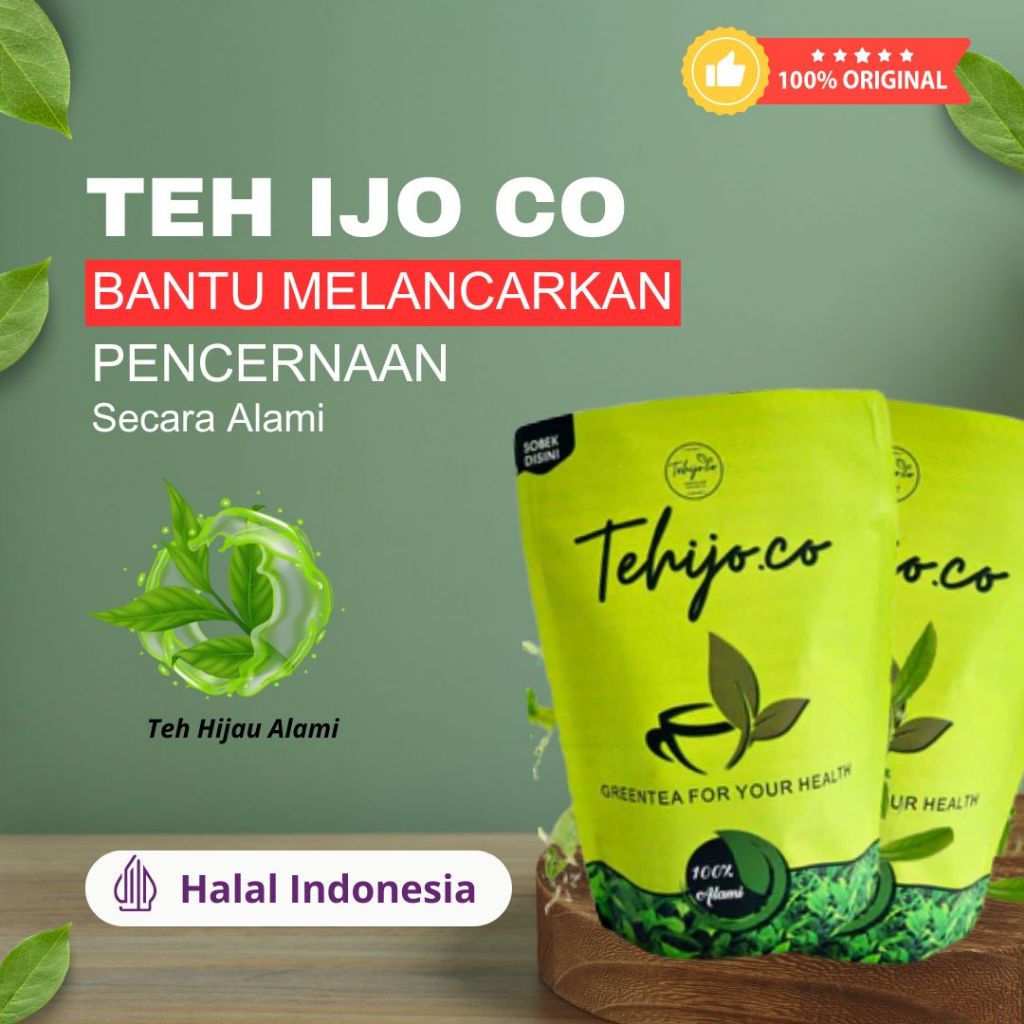 Promo Tehijo.co Teh Hijau Alami Organik / Minuman Penurun Berat Badan Diet Pelangsing