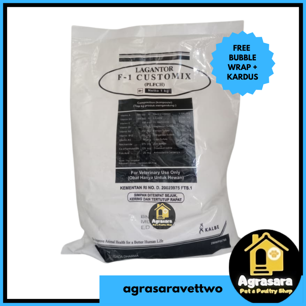 LAGANTOR F1 CUSTOMIX 1 KG PREMIX UNTUK PENGGEMUKAN SAPI KAMBING DOMBA DAN KELINCI