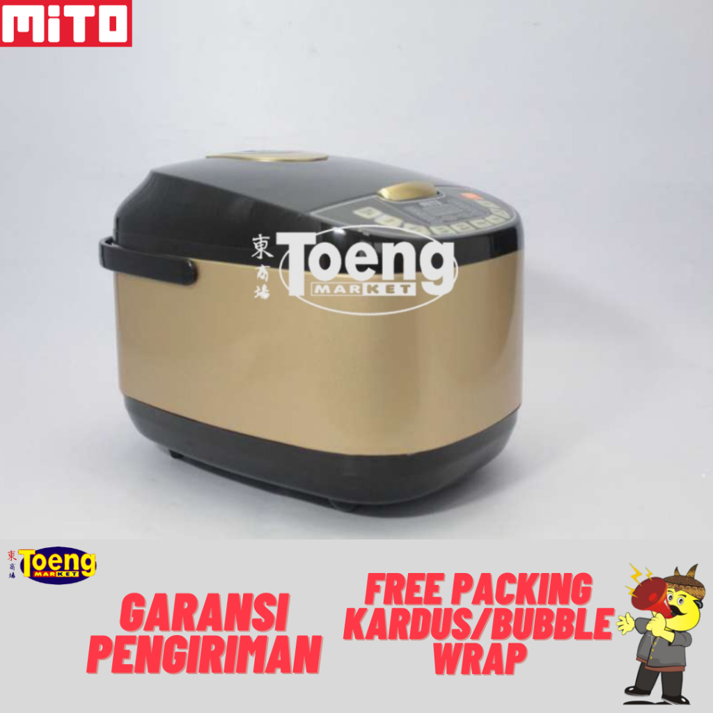 Rice Cooker 2LT Mito - RICE COOKER 2LT 8IN1 R-5 (GOLD) MITO