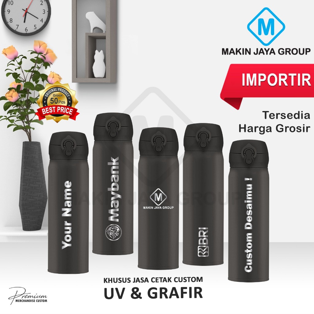 KHUSUS JASA CUSTOM CETAK TUMBLER LASER GRAFIR / PRINTING UV 1 SISI 2 SISI FULL KELILING FULL COLOR