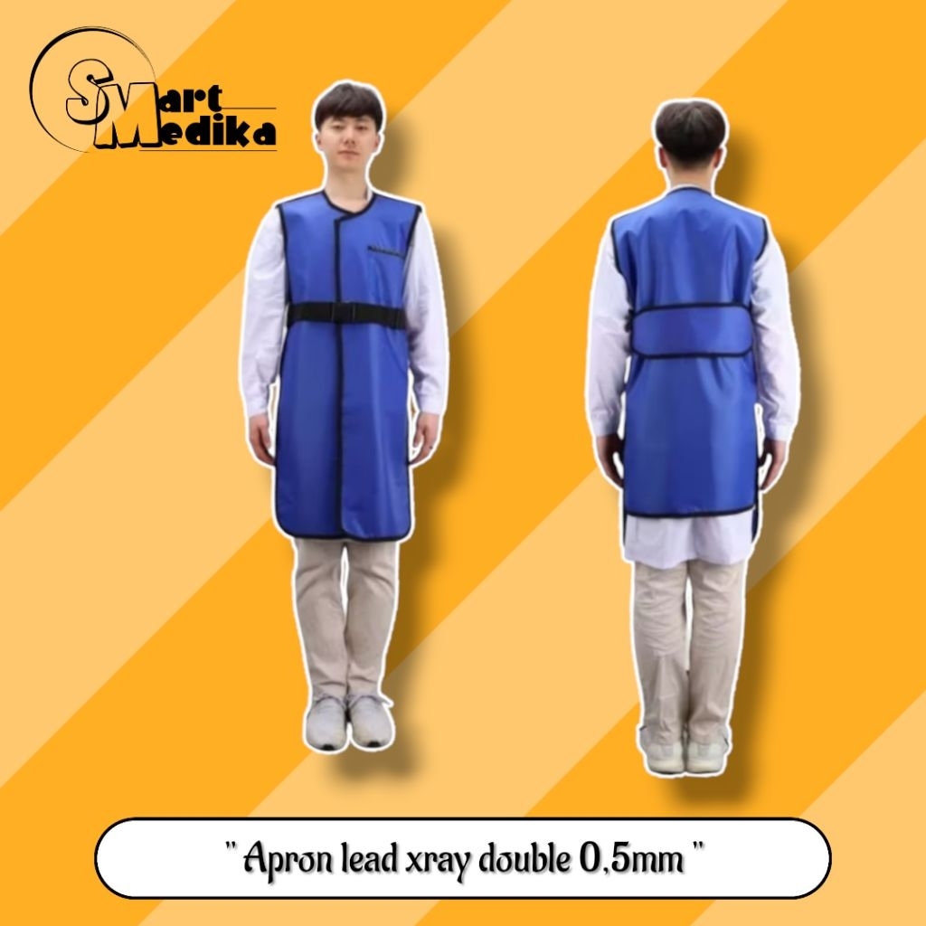 APRON LEAD PROTECTIVE XRAY DOUBLE 0,5mm / APRON DOUBLE PELINDUNG RADIASI SINAR XRAY