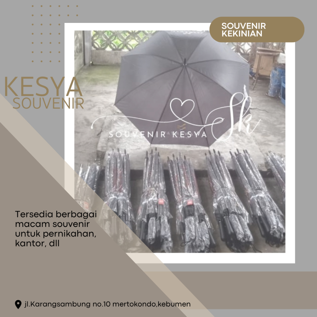 BEST PRODUCT Payung Promosi Polos Jumbo /  Payung Hadiah, Payung Souvenir, Payung Merchandise, Souve